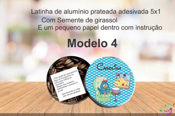 Latinha Semente Girassol-galinha Pintadinha