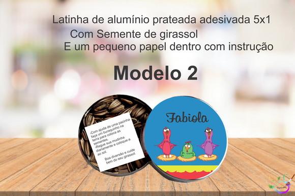 Latinha Semente Girassol-galinha Pintadinha
