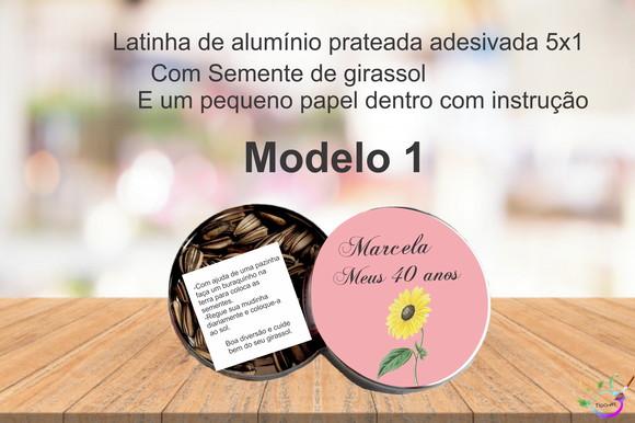 Latinha Semente Girassol-girassol
