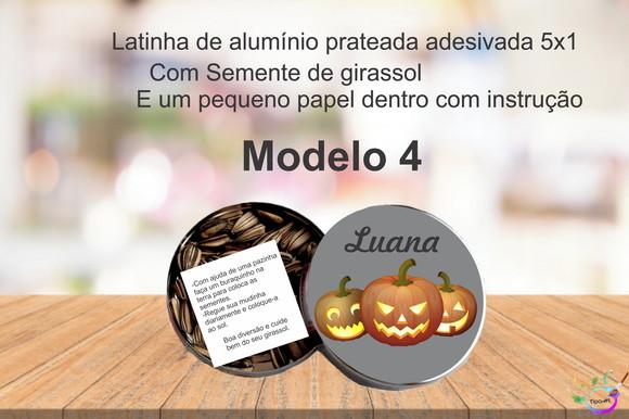 Latinha Semente Girassol-halloween#2