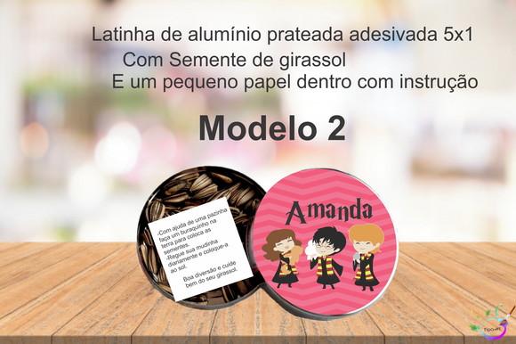 Latinha Semente Girassol-harry Potter-modelo 1