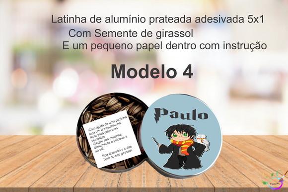 Latinha Semente Girassol-harry Potter-modelo 1