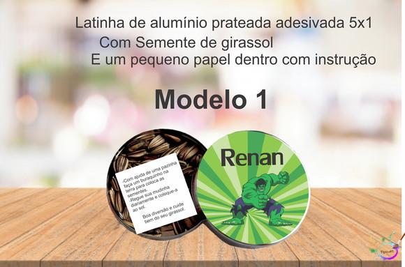 Latinha Semente Girassol-hulk