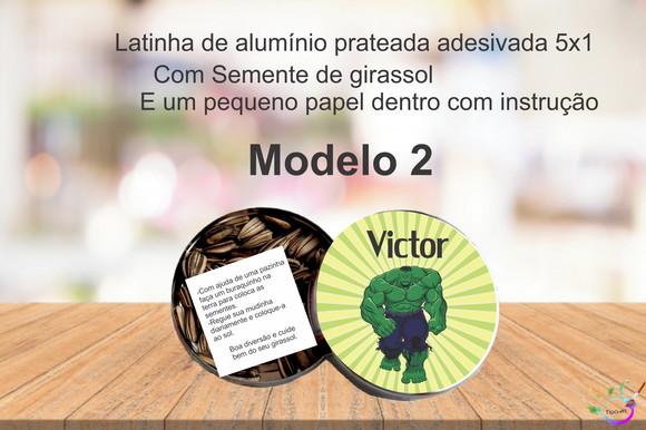 Latinha Semente Girassol-hulk