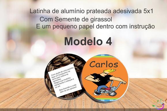 Latinha Semente Girassol-johnny Bravo