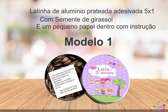 Latinha Semente Girassol-lalaloopsy