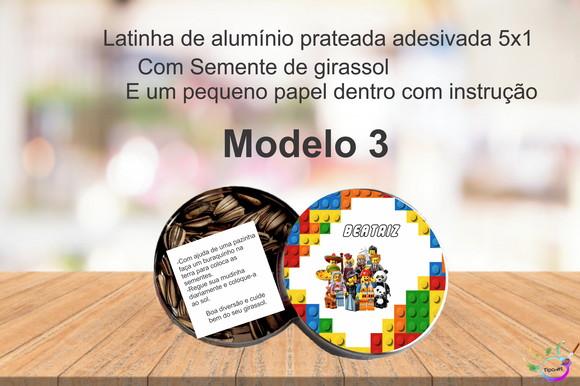 Latinha Semente Girassol-lego