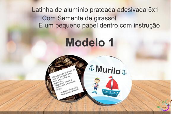 Latinha Semente Girassol-marinheiro