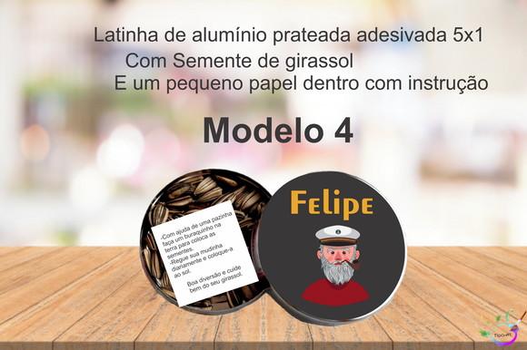 Latinha Semente Girassol-marinheiro
