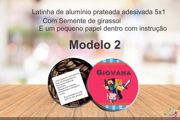 Latinha Semente Girassol-minecraft