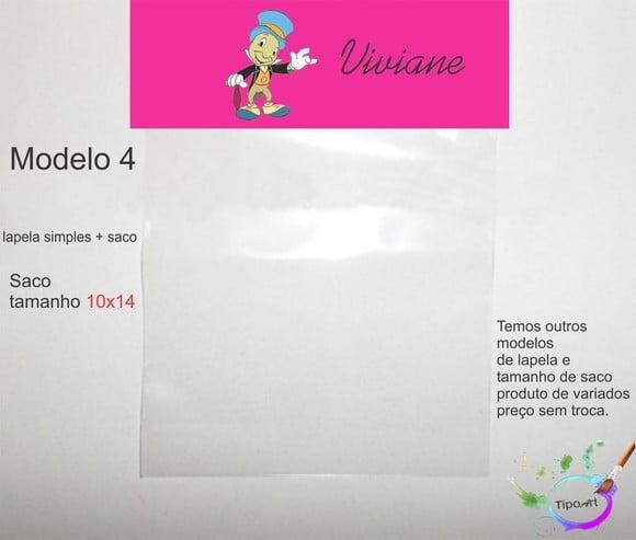Lapela(simples) e Saco 10x14-grilo Falante