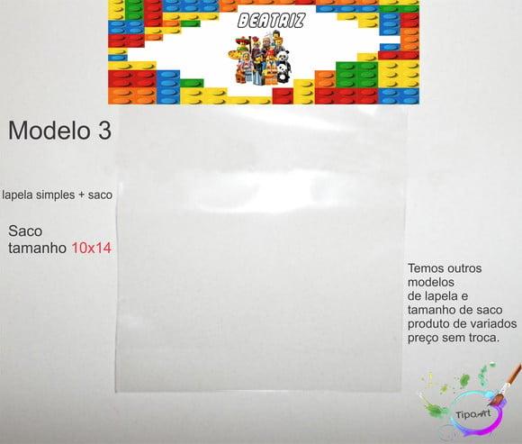 Lapela(simples) e Saco 10x14-lego