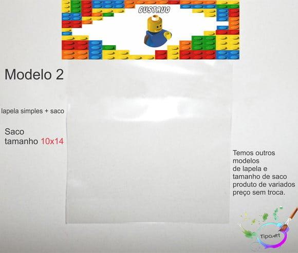Lapela(simples) e Saco 10x14-lego