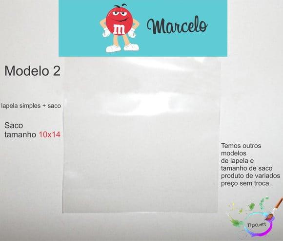 Lapela(simples) e Saco 10x14-m&m