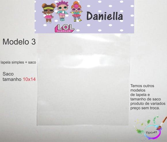 Lapela(simples) e Saco 10x14-lol