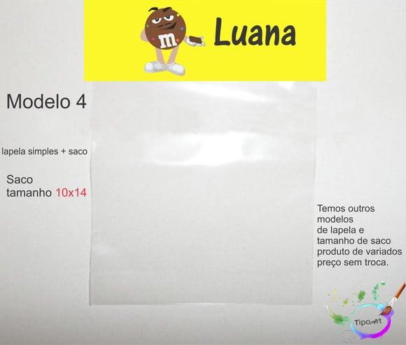 Lapela(simples) e Saco 10x14-m&m