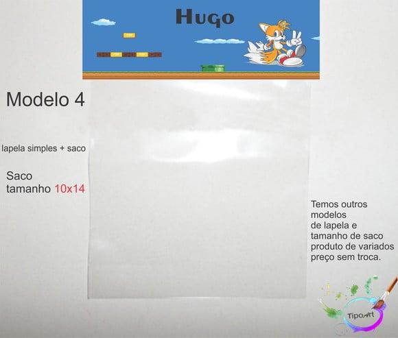 Lapela(simples) e Saco 10x14-mario Bros