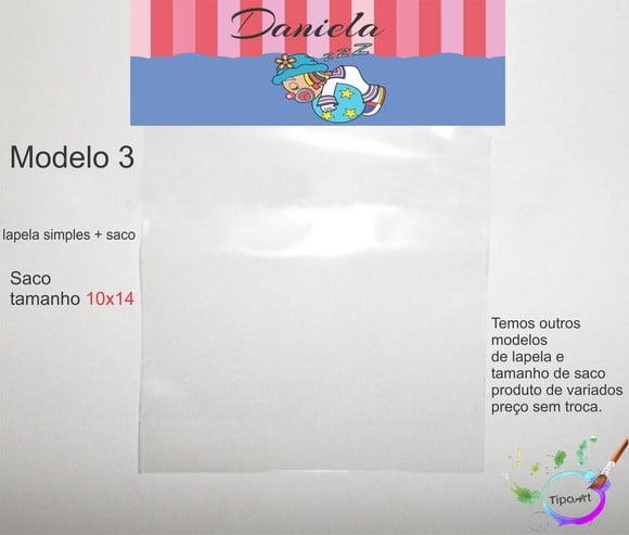 Lapela(simples) e Saco 10x14-patatí Patatá