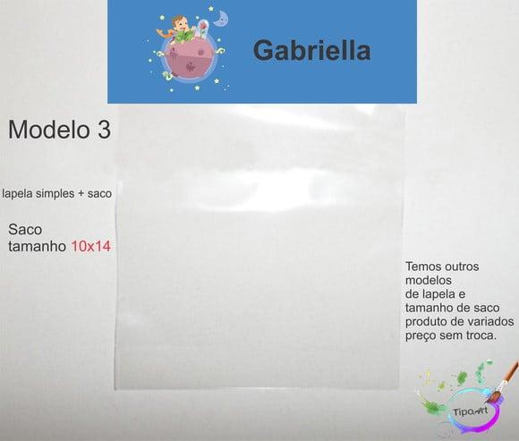Lapela(simples) e Saco 10x14-pequeno Príncipe