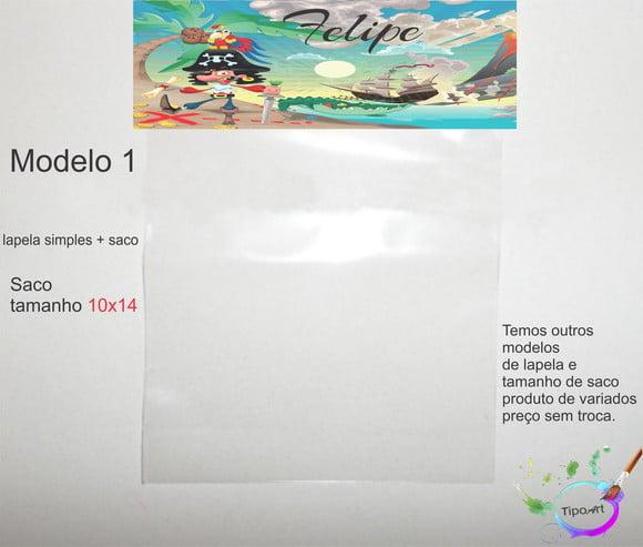 Lapela(simples) e Saco 10x14-piranta