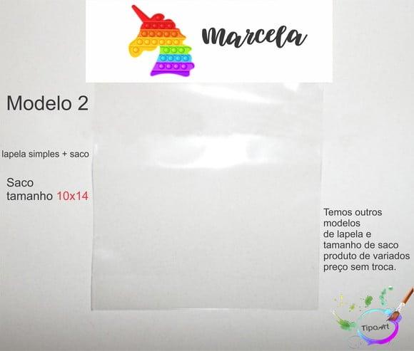 Lapela(simples) e Saco 10x14-pop Fidget