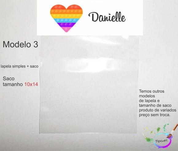 Lapela(simples) e Saco 10x14-pop Fidget