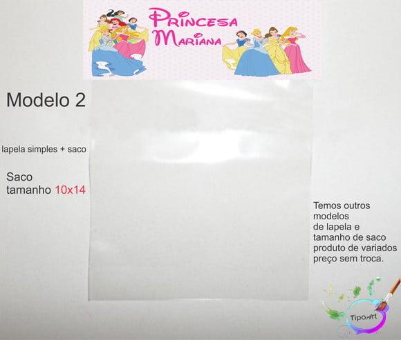 Lapela(simples) e Saco 10x14-princesas