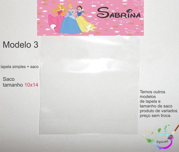 Lapela(simples) e Saco 10x14-princesas