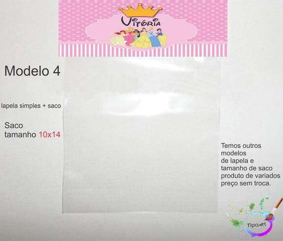 Lapela(simples) e Saco 10x14-princesas