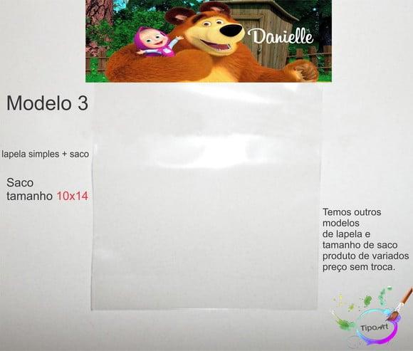 Lapela(simples) e Saco 10x14-rapunzel