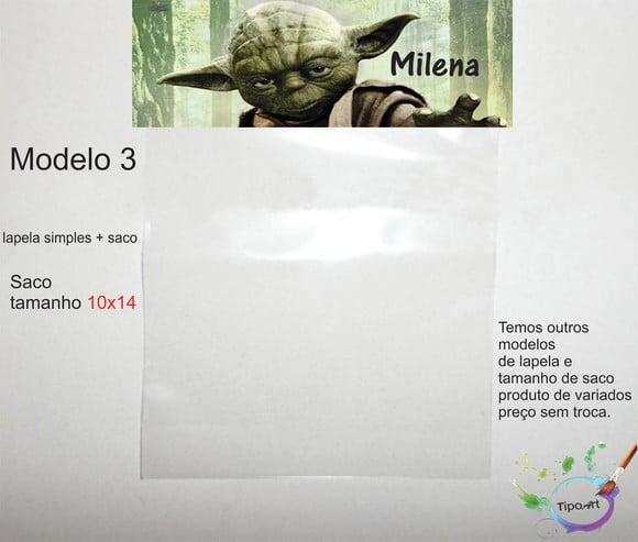 Lapela(simples) e Saco 10x14-starwars