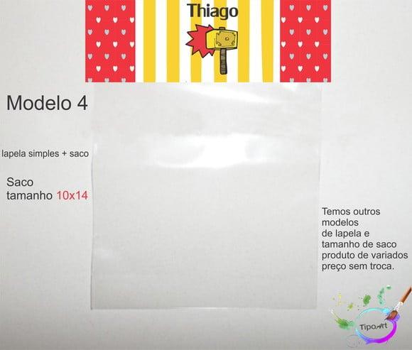 Lapela(simples) e Saco 10x14-thor