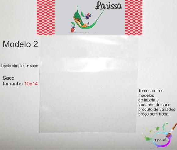 Lapela(simples) e Saco 10x14-timão