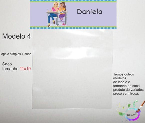 Lapela(simples) e Saco 11x19-barbie