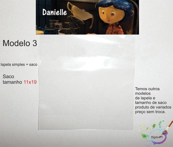 Lapela(simples) e Saco 11x19-caroline e o Mundo Secreto
