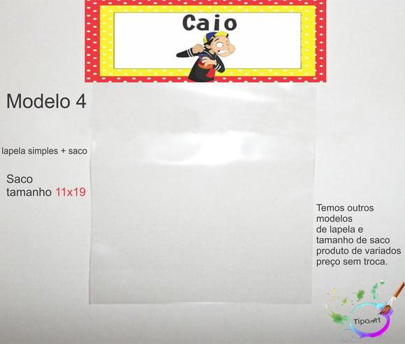 Lapela(simples) e Saco 11x19-chaves