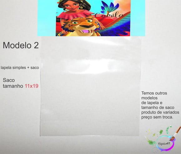 Lapela(simples) e Saco 11x19-elena de Avalor