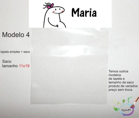 Lapela(simples) e Saco 11x19-flork