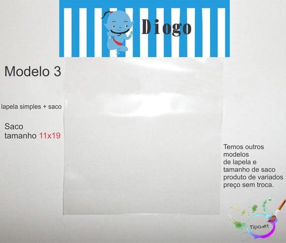 Lapela(simples) e Saco 11x19-genio