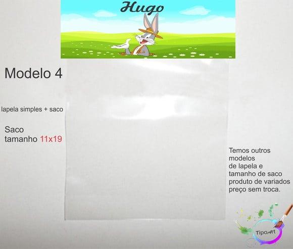 Lapela(simples) e Saco 11x19-pernalonga