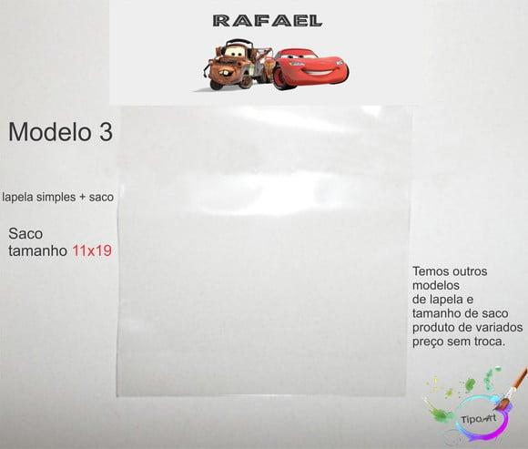 Lapela(simples) e Saco 11x19-relâmpago