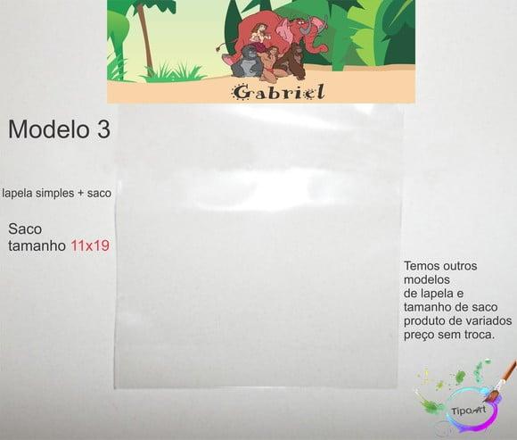 Lapela(simples) e Saco 11x19-tarzan
