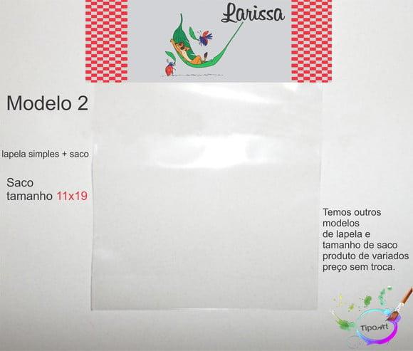 Lapela(simples) e Saco 11x19-timão