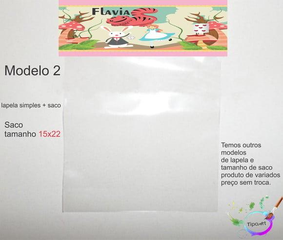 Lapela(simples) e Saco 15x22-alice