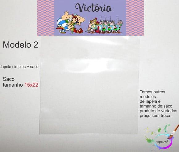 Lapela(simples) e Saco 15x22-asterix