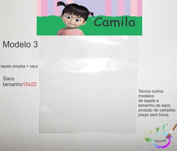 Lapela(simples) e Saco 15x22-boo
