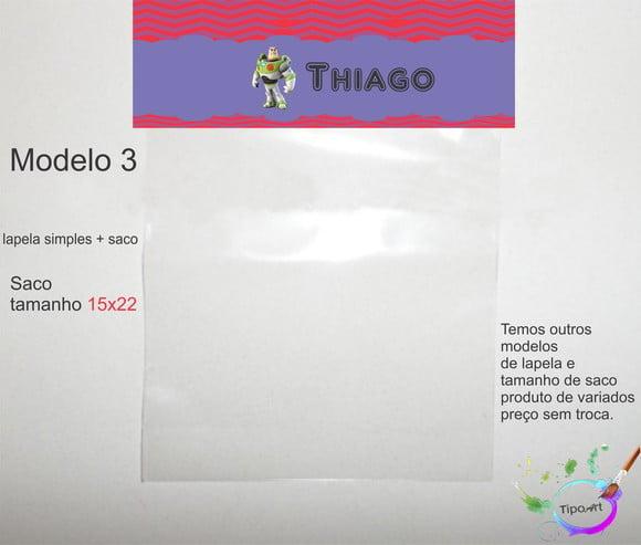Lapela(simples) e Saco 15x22-buzz Lightyear