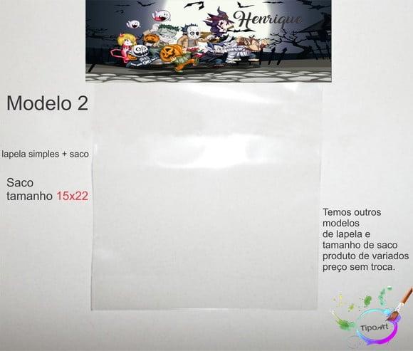 Lapela(simples) e Saco 15x22-halloween#2
