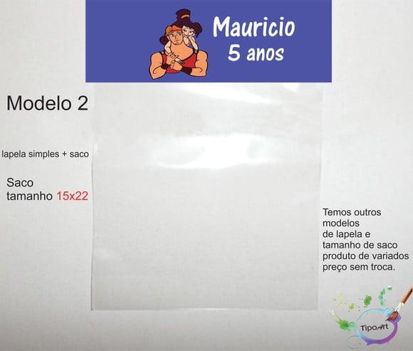 Lapela(simples) e Saco 15x22-hercules