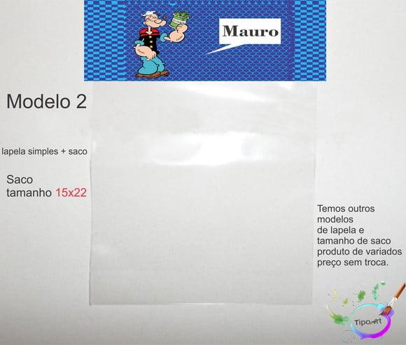 Lapela(simples) e Saco 15x22-popai